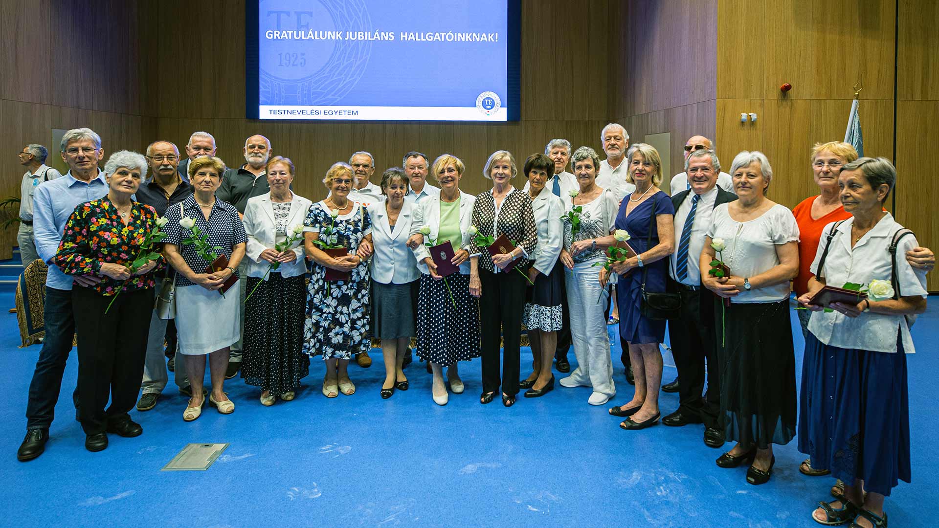 Jubileumi diplomaátadó a Testnevelési Egyetemen