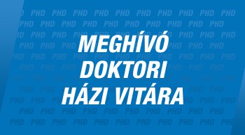 Meghívó Szemes Ágnes doktori értekezésének házi vitájára